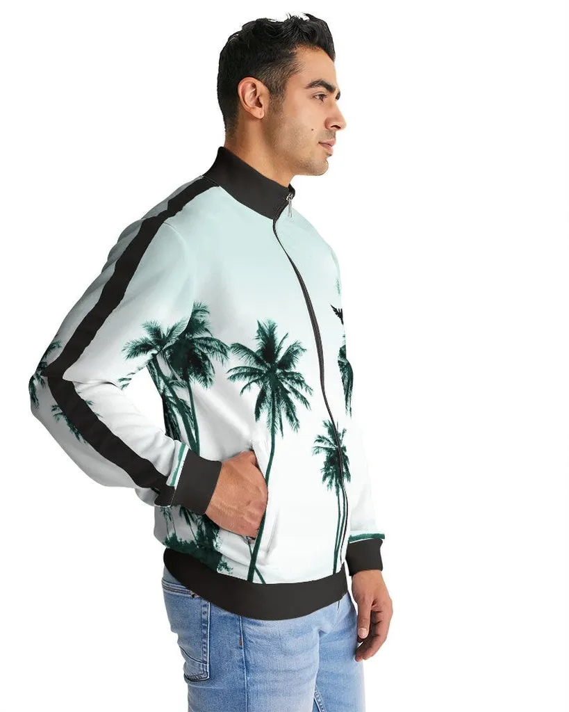 Men's Palm Made Track Jacket W/Striped-Sleeve