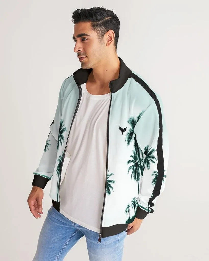 Men's Palm Made Track Jacket W/Striped-Sleeve