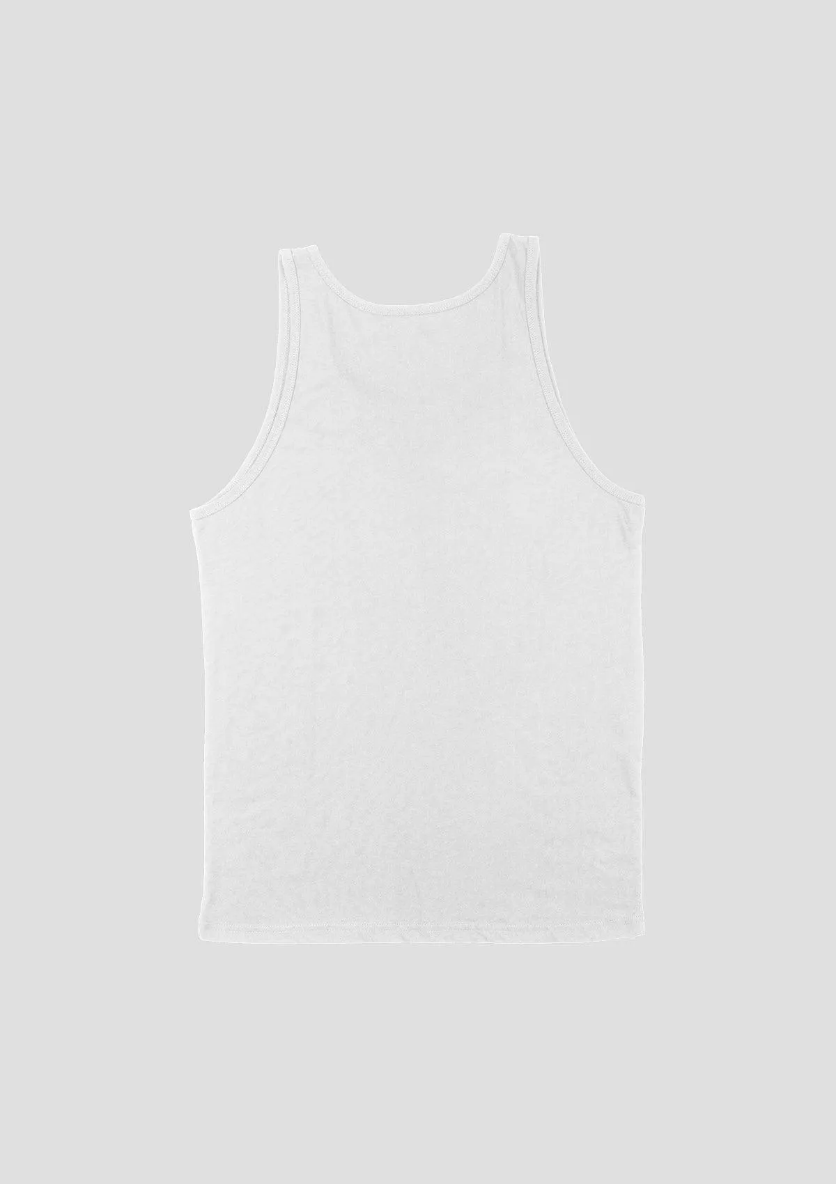 Mens Tank T-Shirts Clean Cotton White