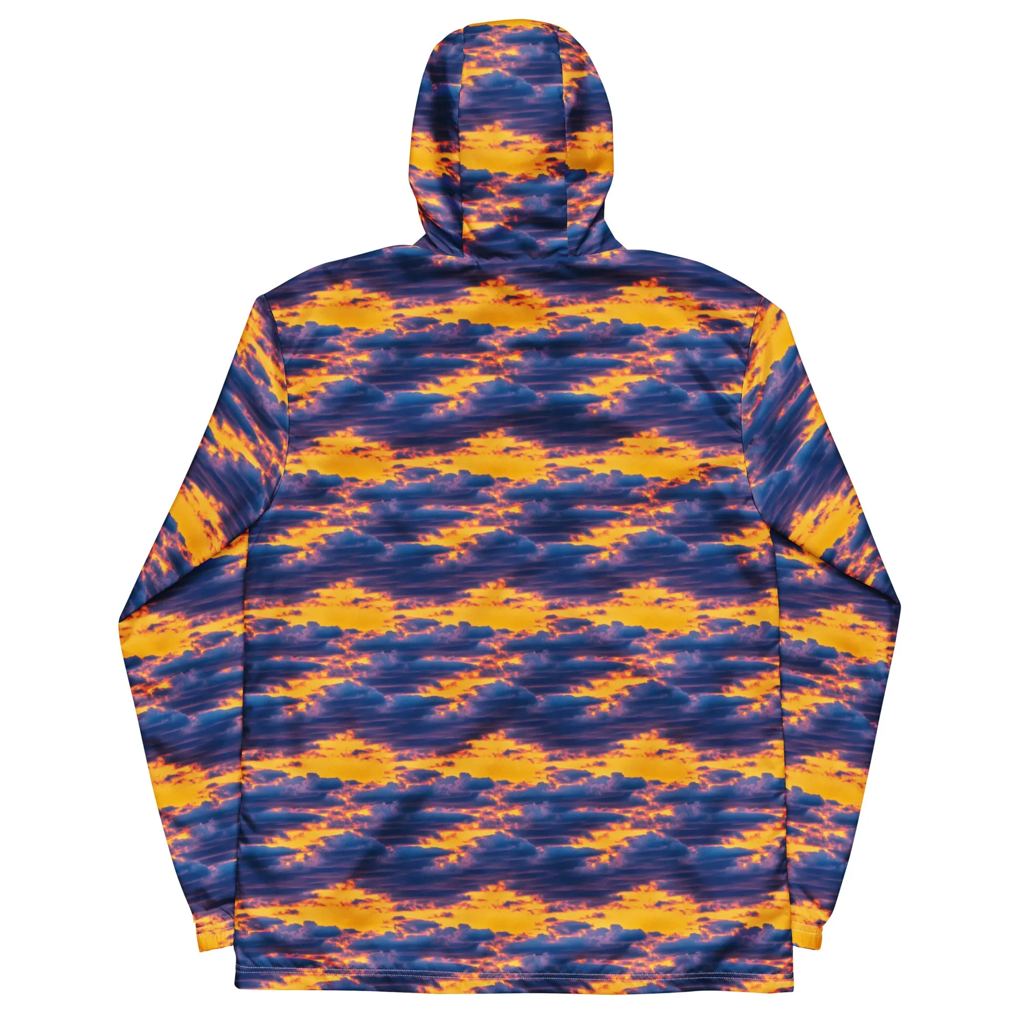 Men's Windbreaker - Aubergine Clouds