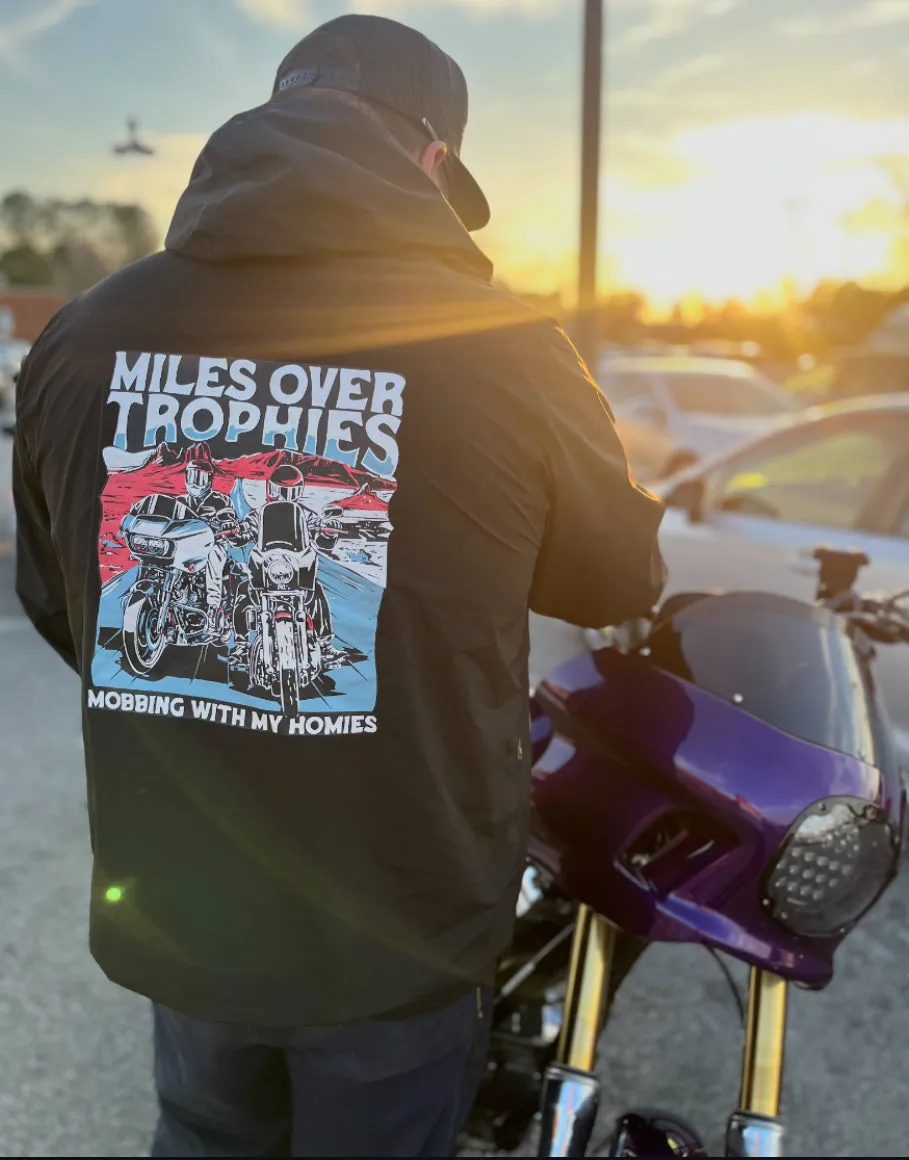 Miles over Trophies windbreaker