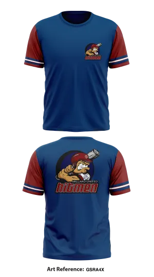 Millard United Hitmen Store 1 Core Men's SS Performance Tee - gsra4X