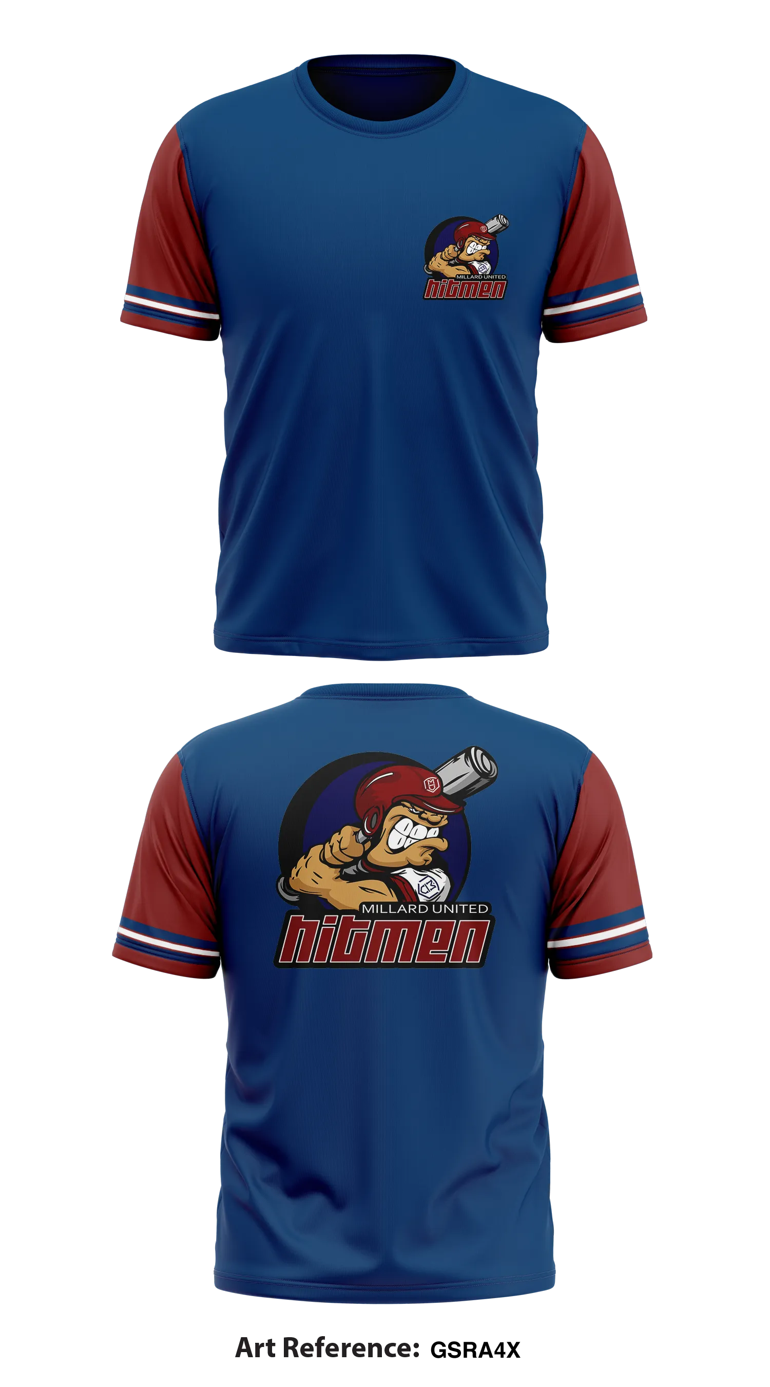 Millard United Hitmen Store 1 Core Men's SS Performance Tee - gsra4X