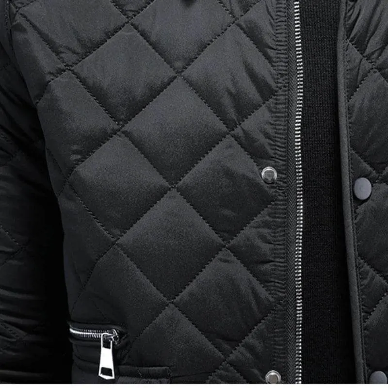 Minglu Autumn Winter Men's Parkas High Quality Stand Collar Add Padding Casual Male Jackets Fashion Man Coats Plus Size 6XL