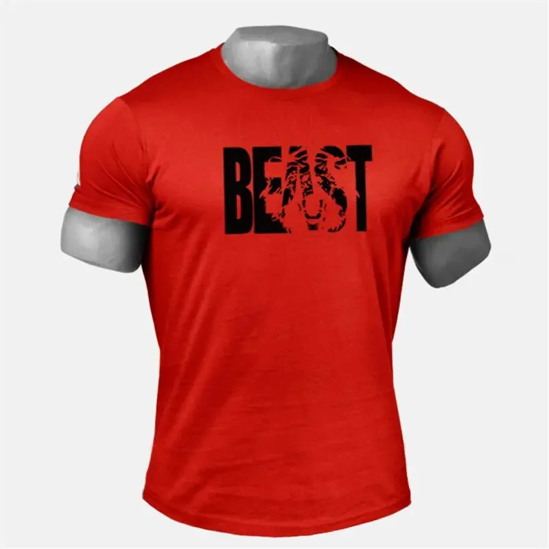 Muscle guys Brand Men's NO PAIN NO GAIN Gym T Shirts,Bodybuilding Fitness Workout Clothes Cotton T-Shirt