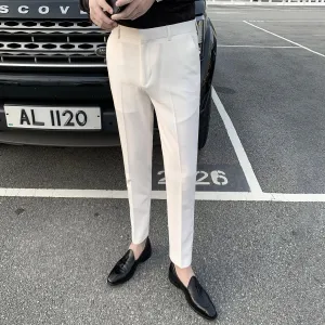 Neue Herrenanzughose Weiß Slim Fit Sommerhose