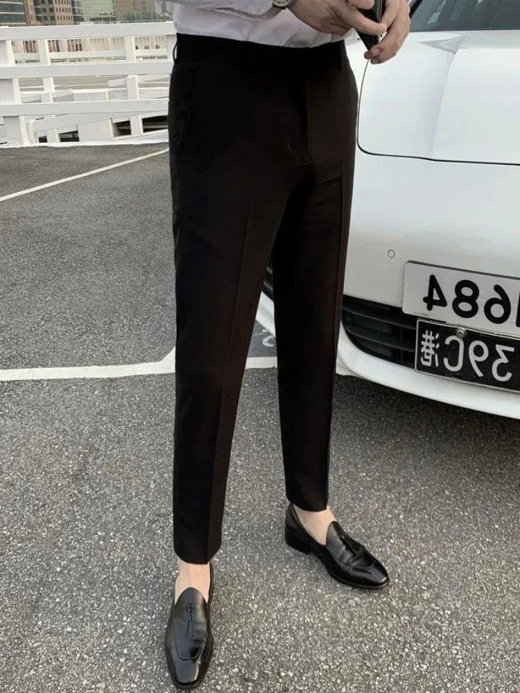 Neue Herrenanzughose Weiß Slim Fit Sommerhose