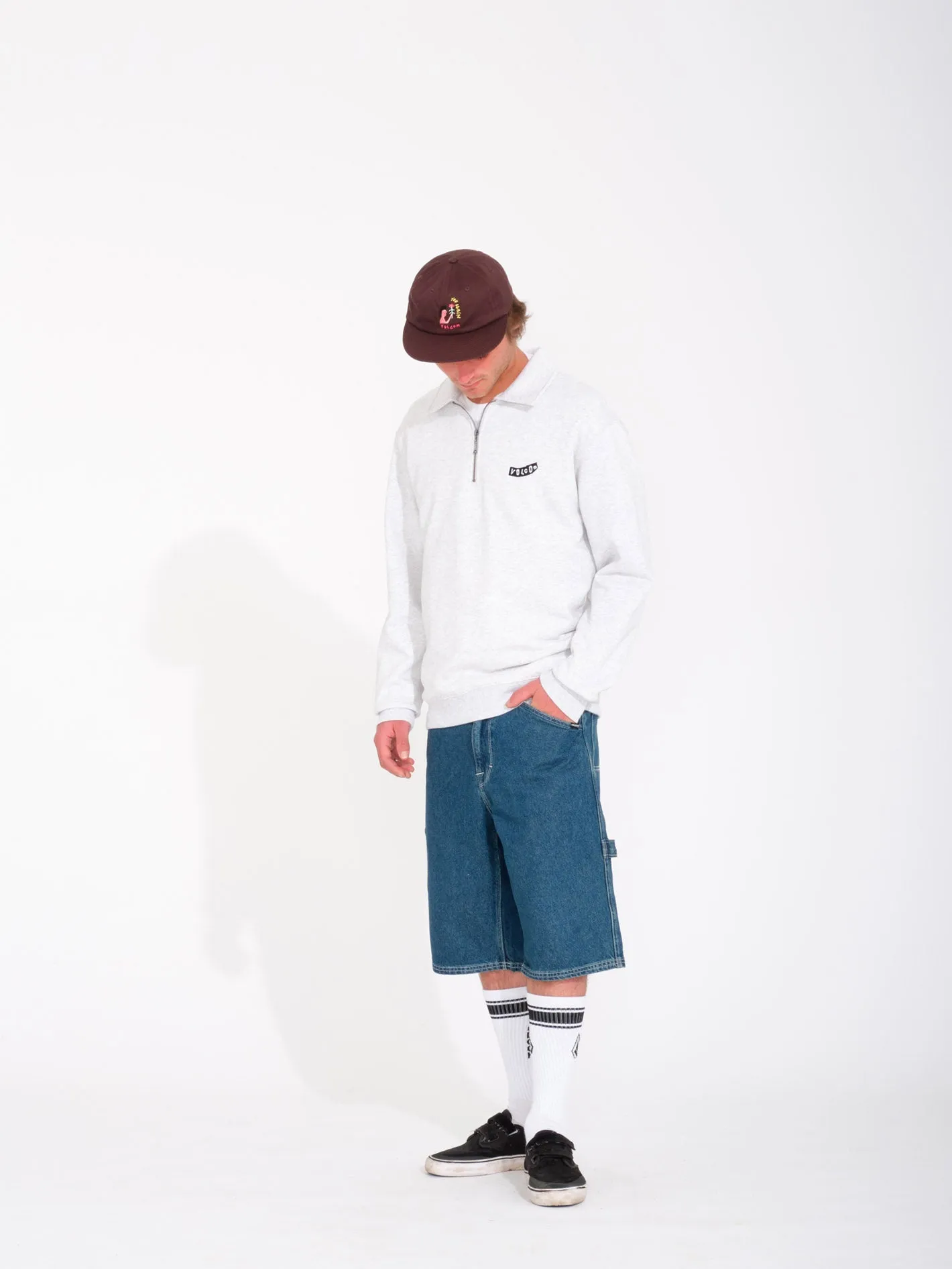 Nevermine Terry Sweatshirt - BONE HEATHER