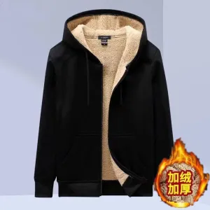 New Fleece Zipper Hoodie Sweatshirt Mens