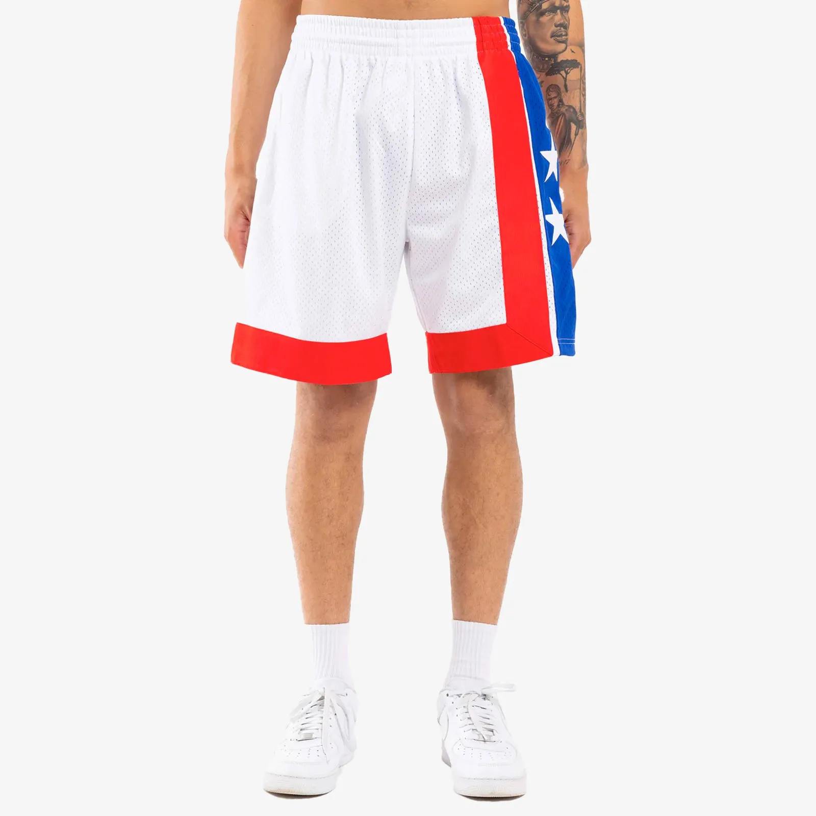 New Jersey Nets 73-74 HWC Swingman Shorts - White