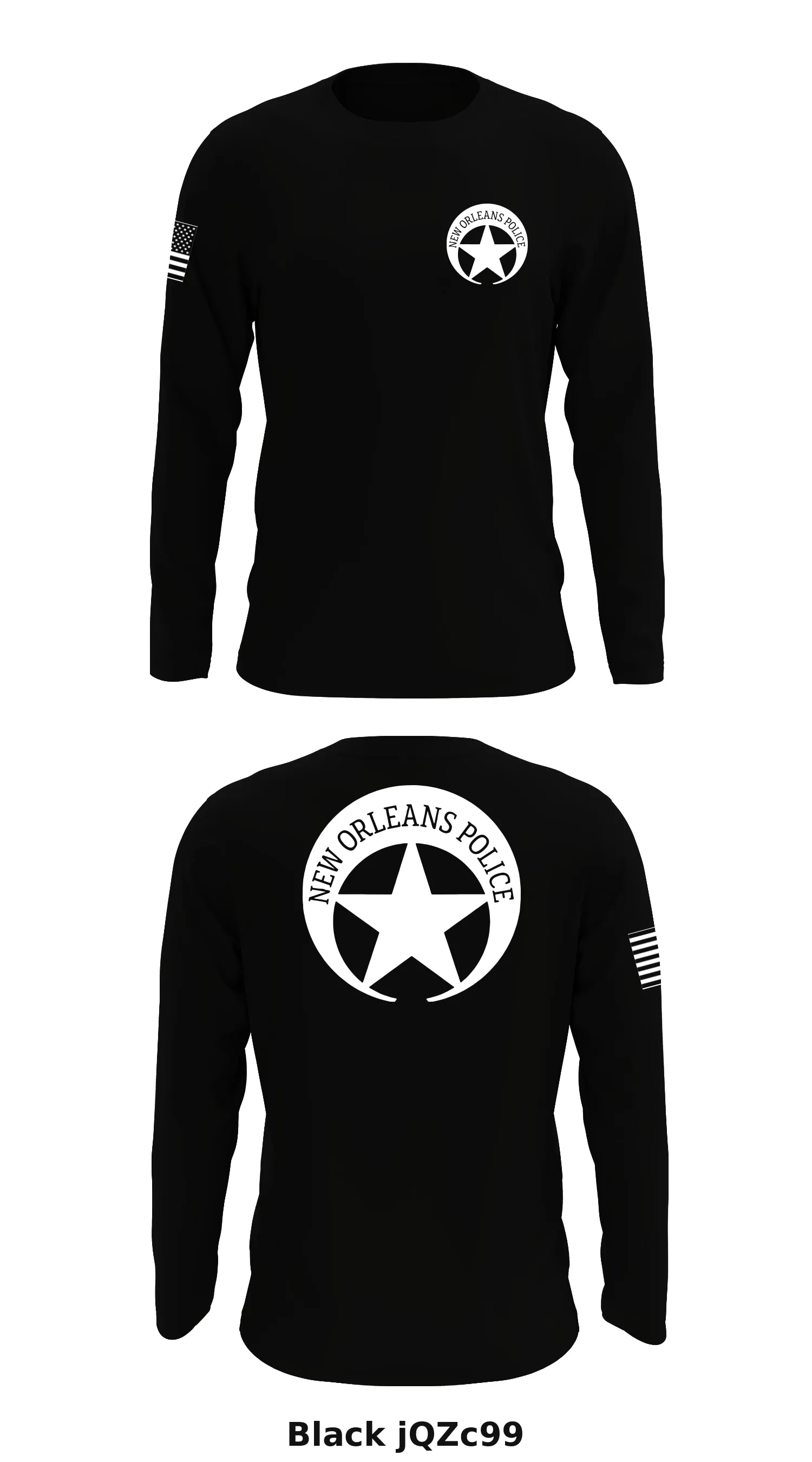 New Orleans Police Department  Store 1 Core Men's LS Performance Tee - jQZc99