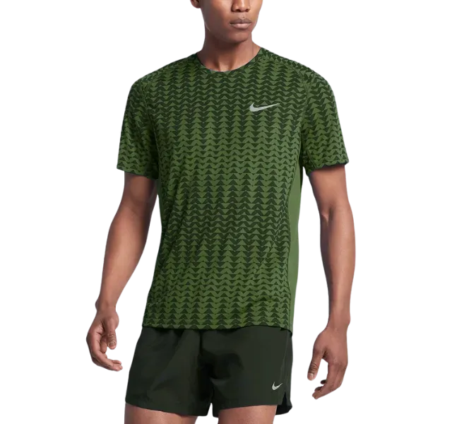 Nike Dri Fit High Noon Miler T-Shirt - Khaki (Old Season)