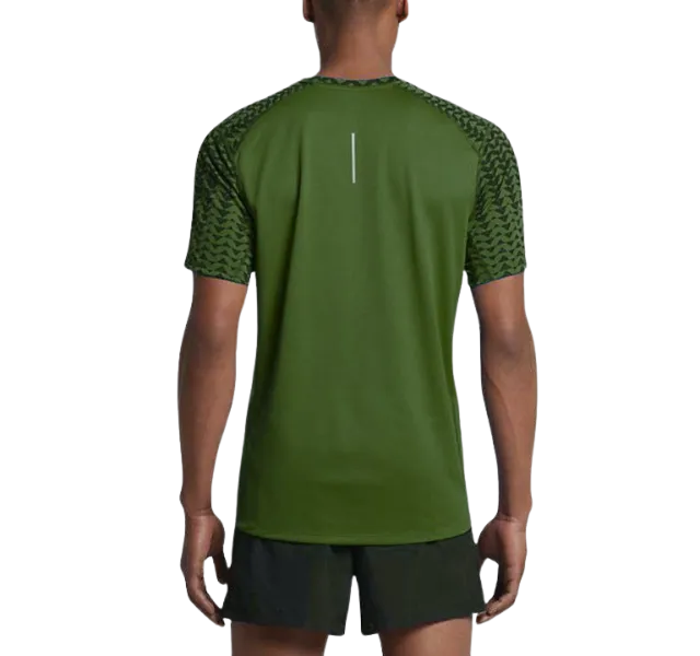 Nike Dri Fit High Noon Miler T-Shirt - Khaki (Old Season)