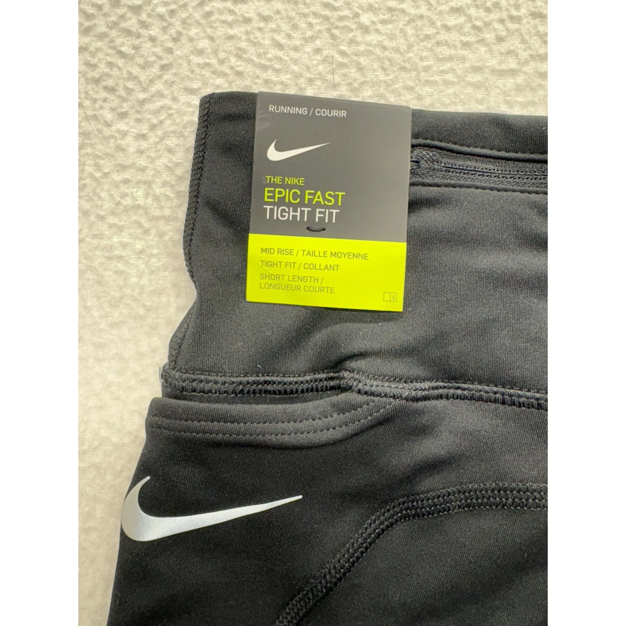 Nike Epic Fast Tight Fit Black Running Shorts #7665
