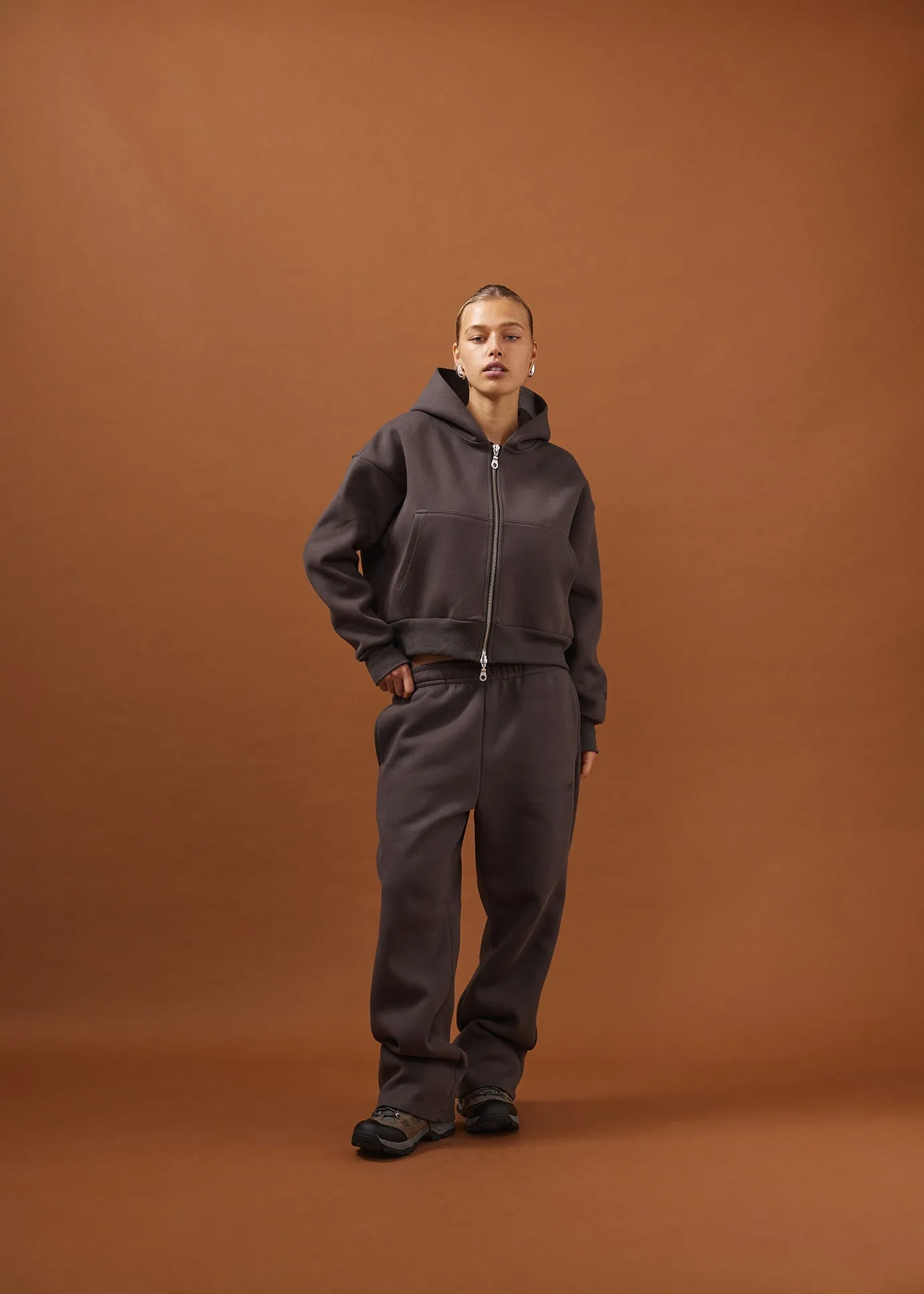 Nothing Zip Hoodie | Concrete