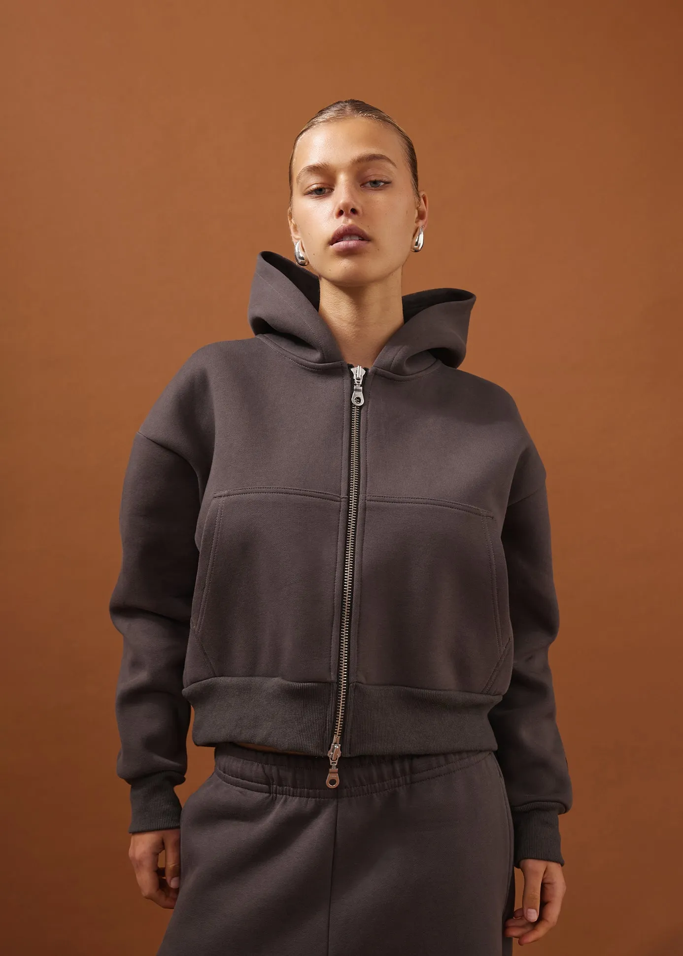Nothing Zip Hoodie | Concrete