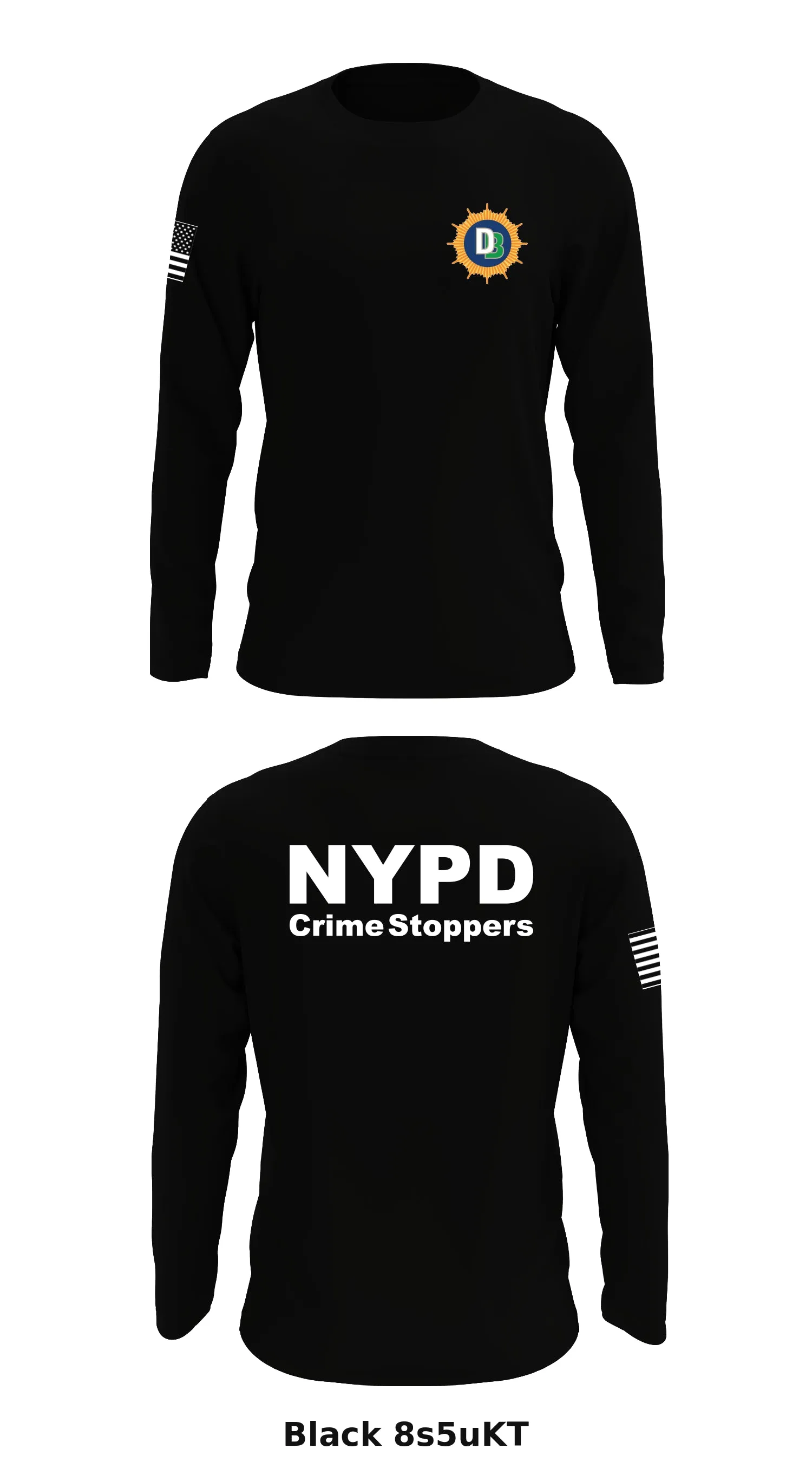 NYPDCrimeStoppers Store 1 Core Men's LS Performance Tee - 8s5uKT