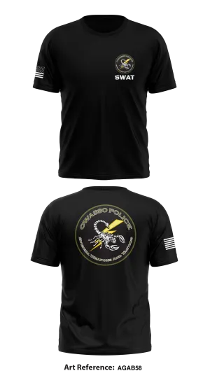 Owasso SWAT Store 1 Core Men's SS Performance Tee - aGab58