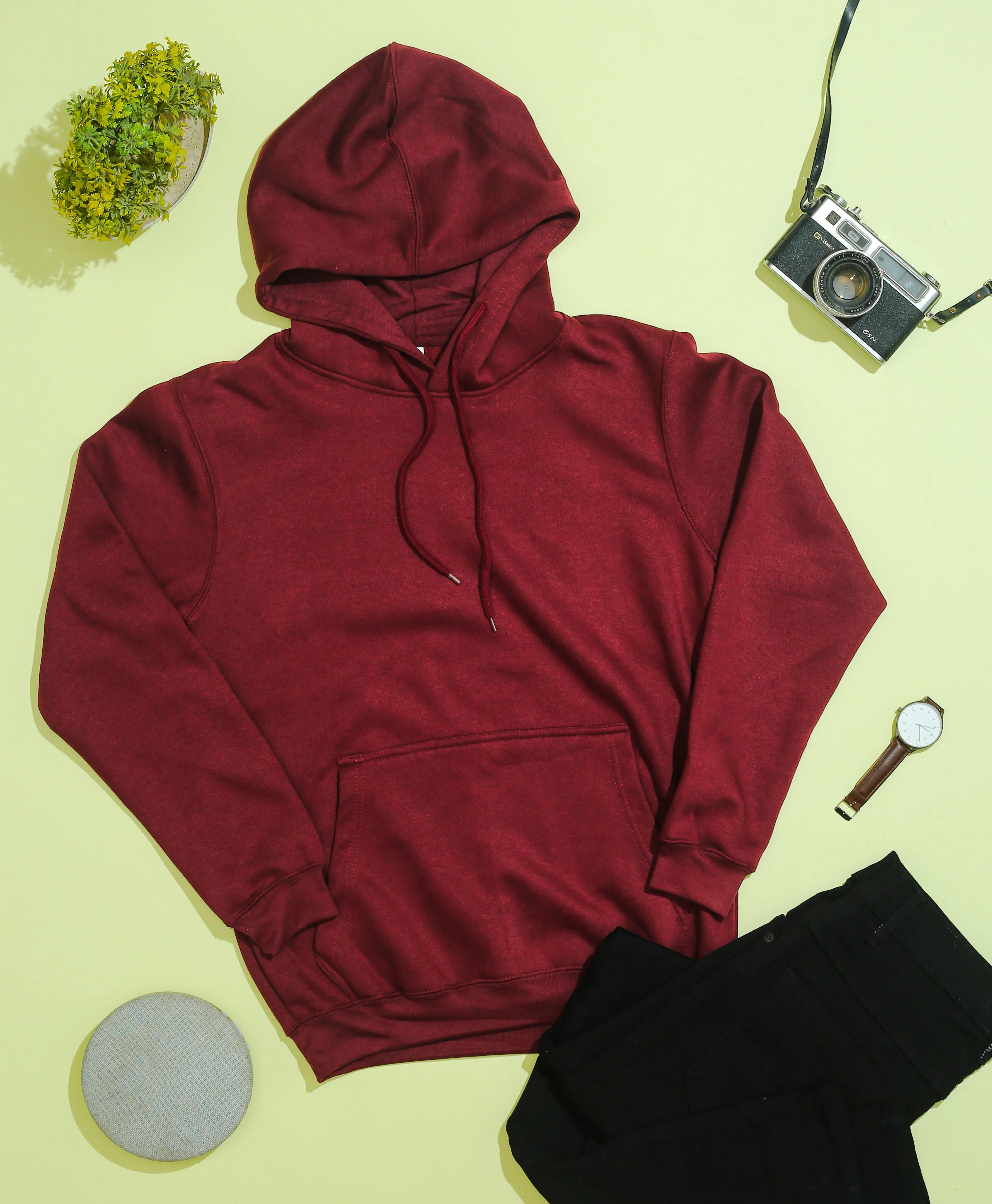 Pack Of 5 Plain Hoodies