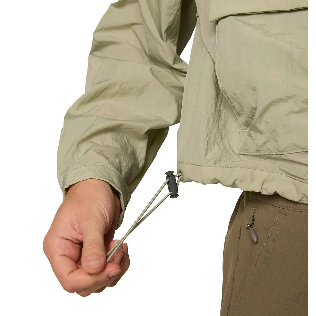Paracutie™ Cropped Cargo Windbreaker - Safari