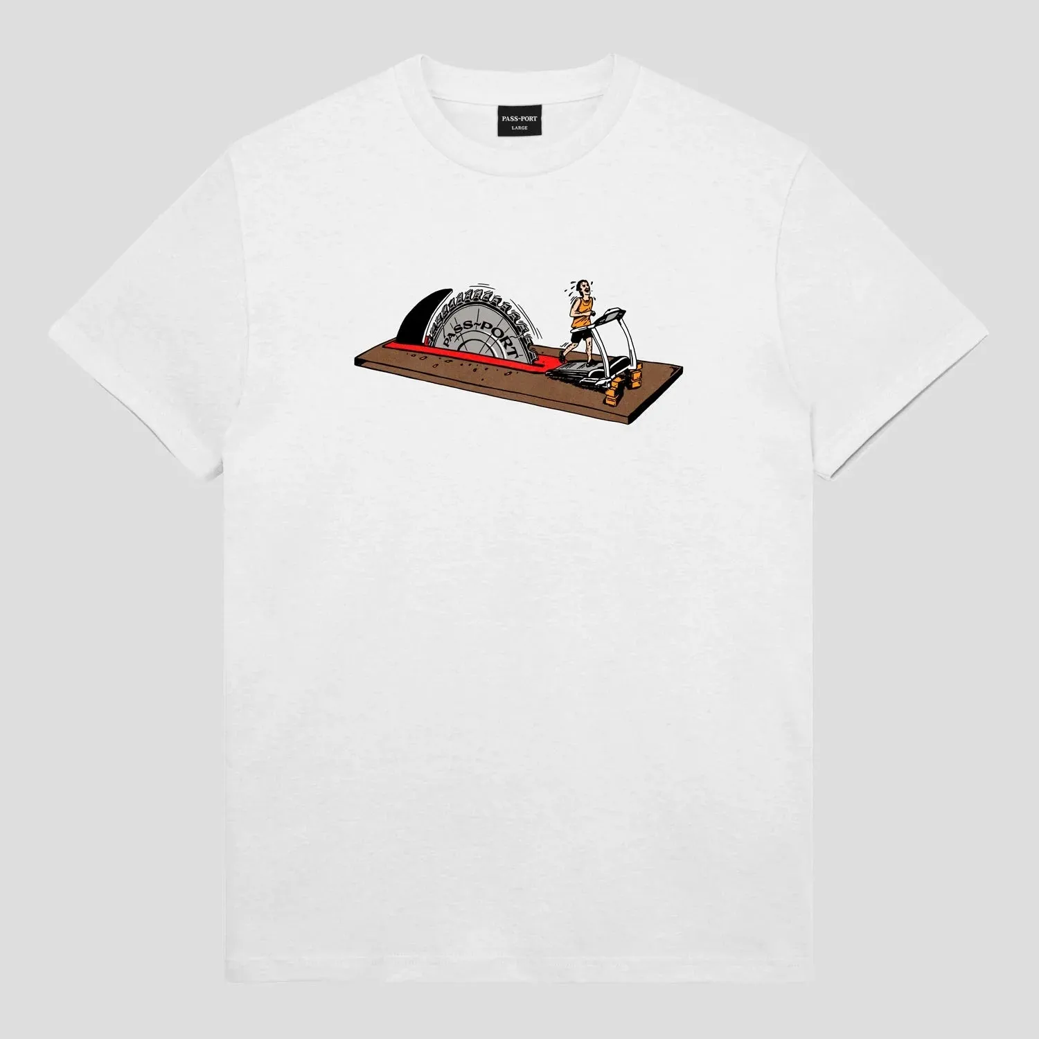 Pass~Port Keep Running Tee-White