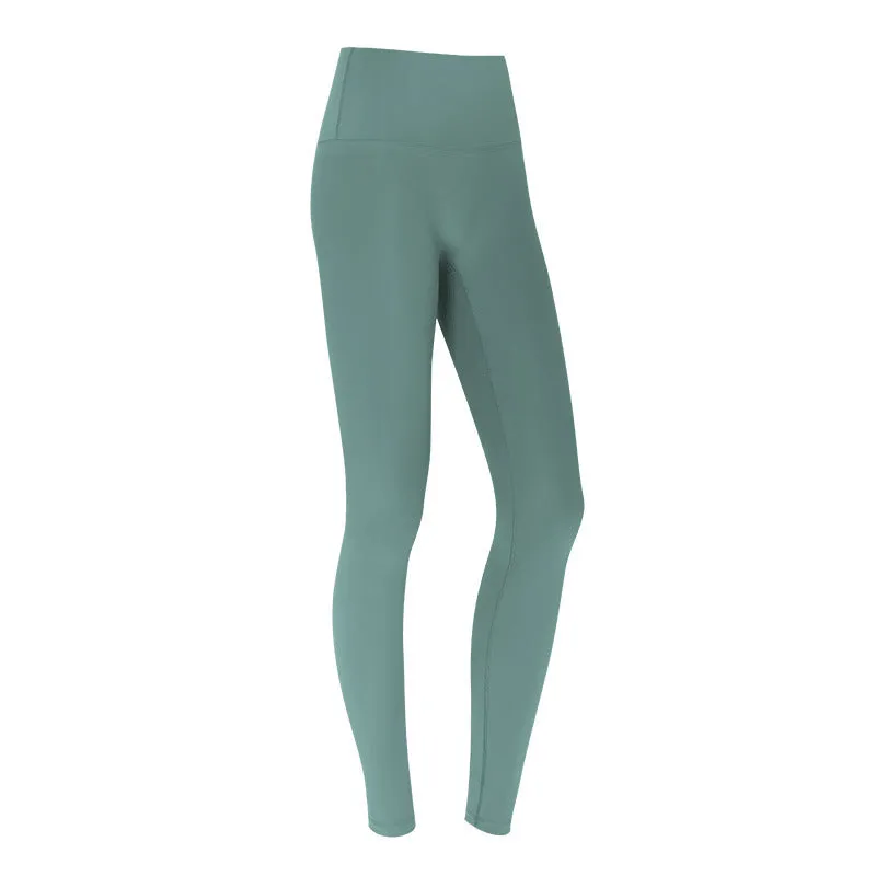 Peach Hip Fitness Pants - High-Waist Sports Leggings for Running & Hip Training