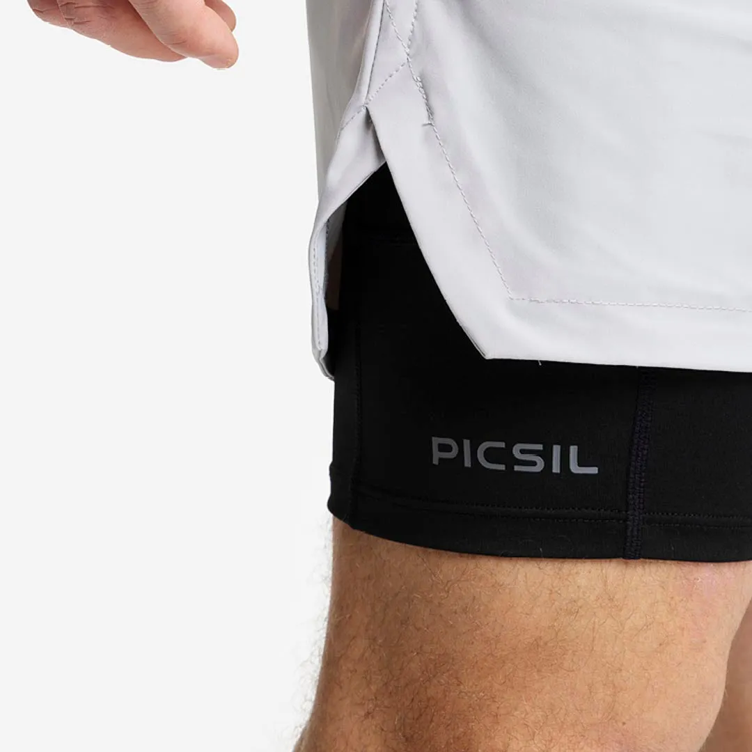 Picsil Compression Shorts Fog