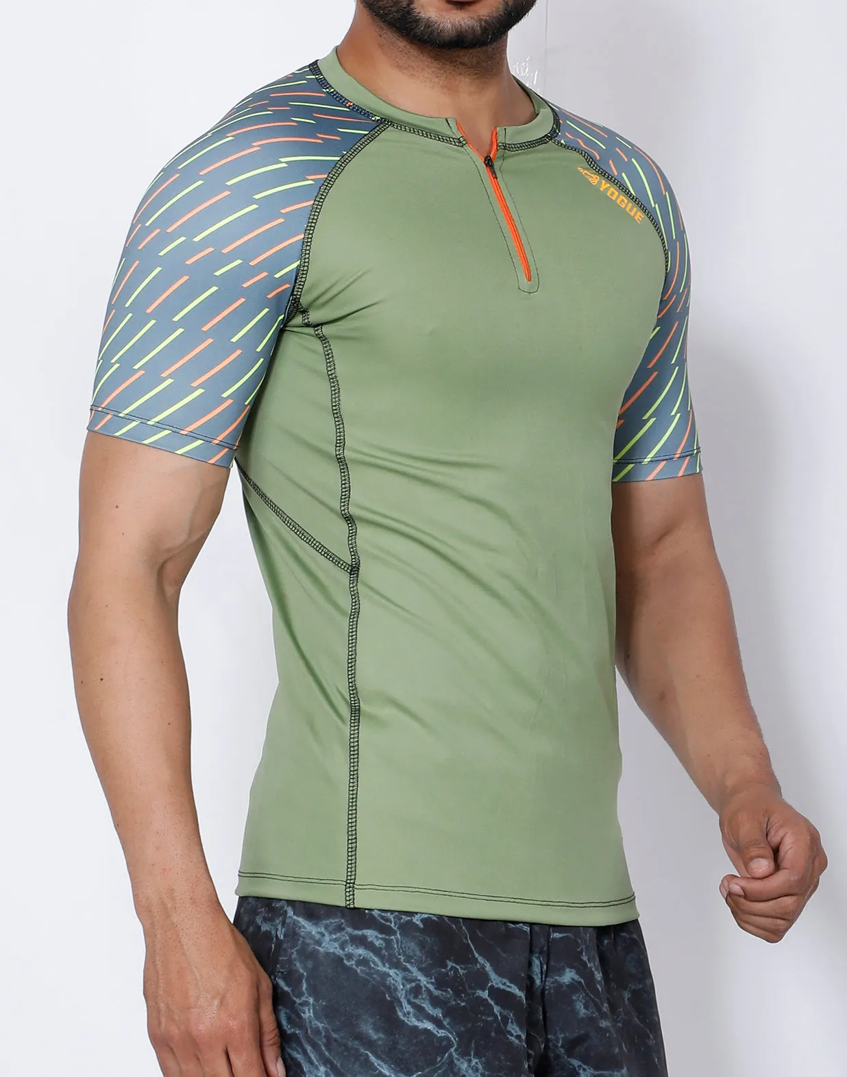 Pista Green Compression T-Shirt