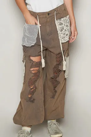 POL Crochet Jogger Pants