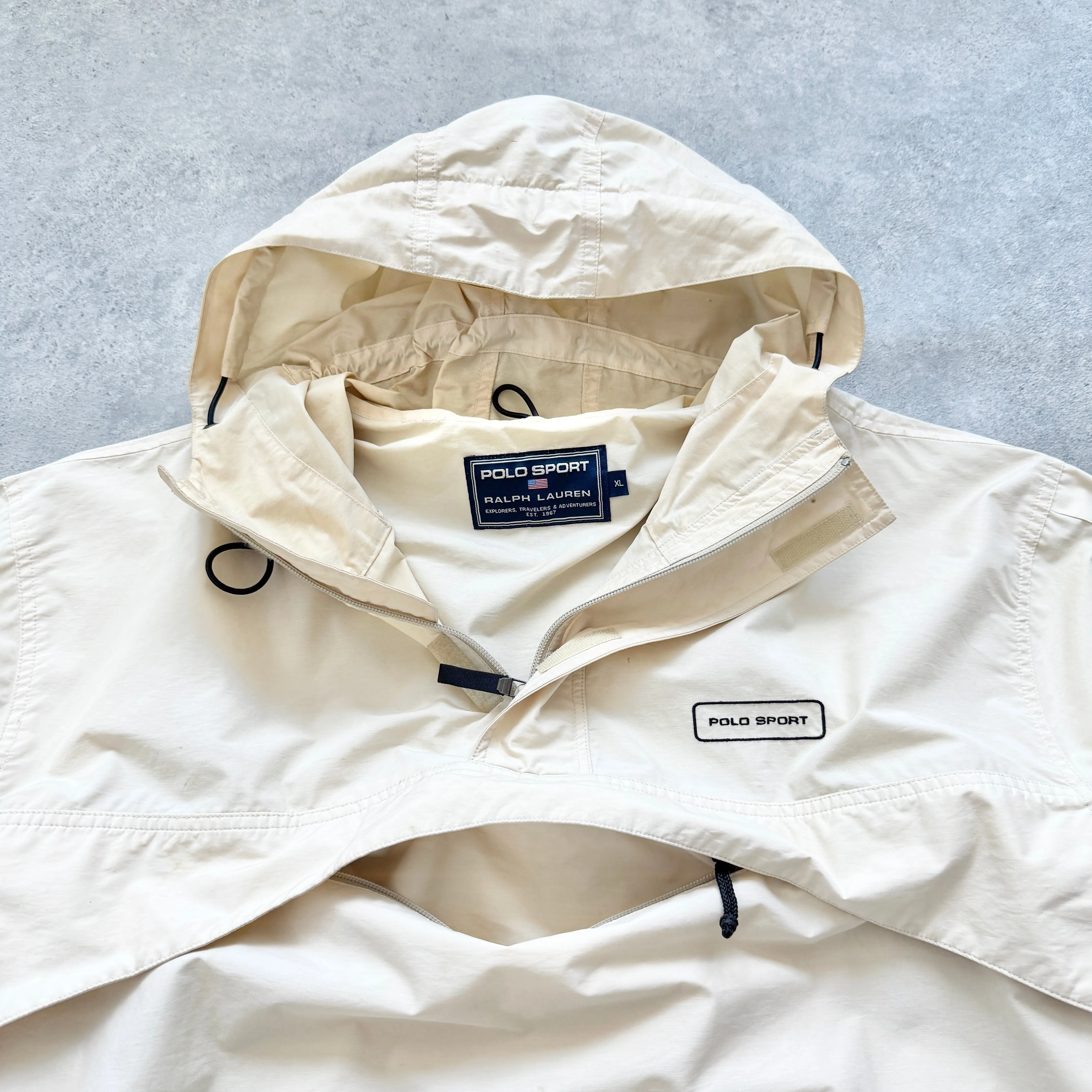 Polo Sport Ralph Lauren 1990s 1/4 zip technical shell jacket (XL)