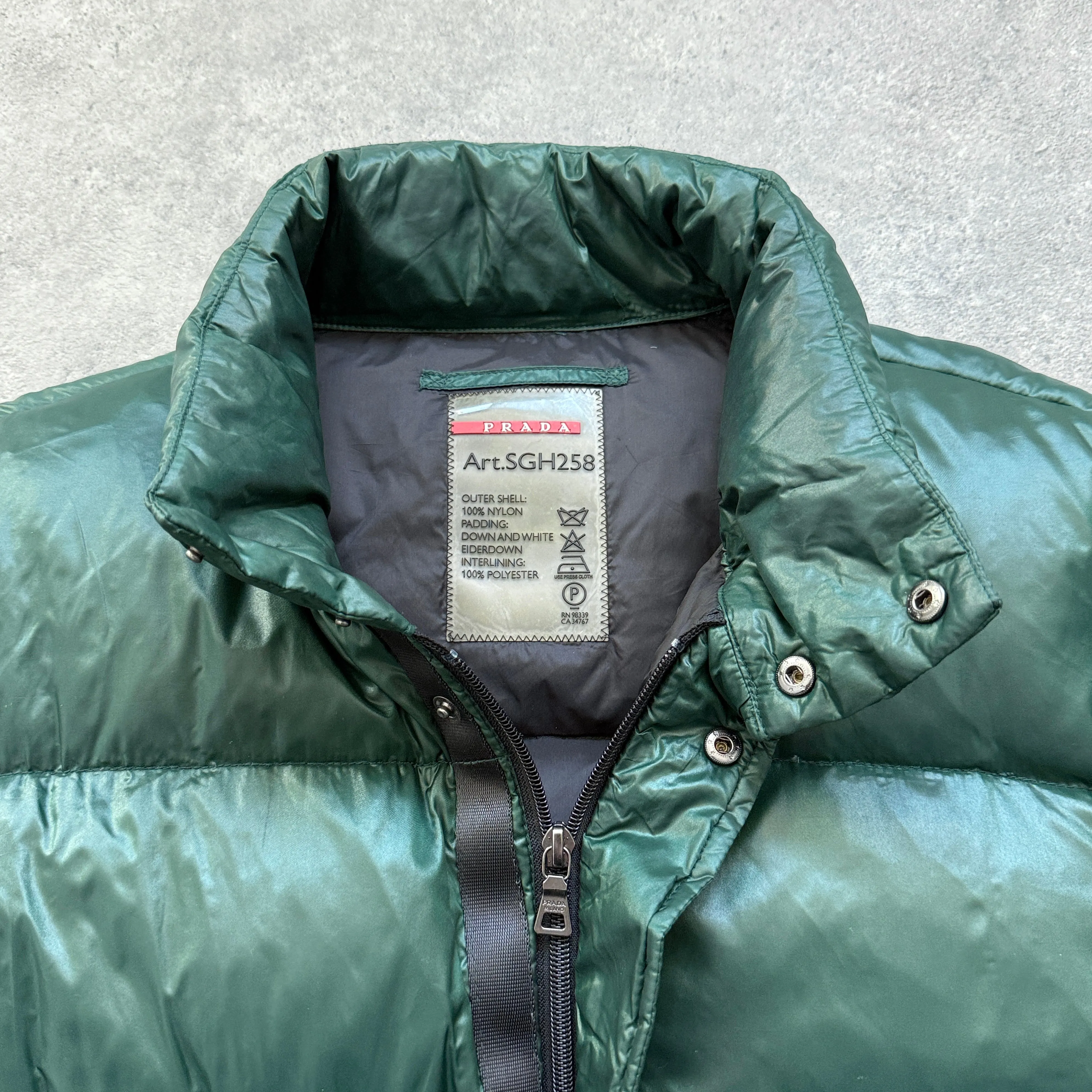 Prada Milano RARE 2011 down fill nylon technical puffer jacket (L)