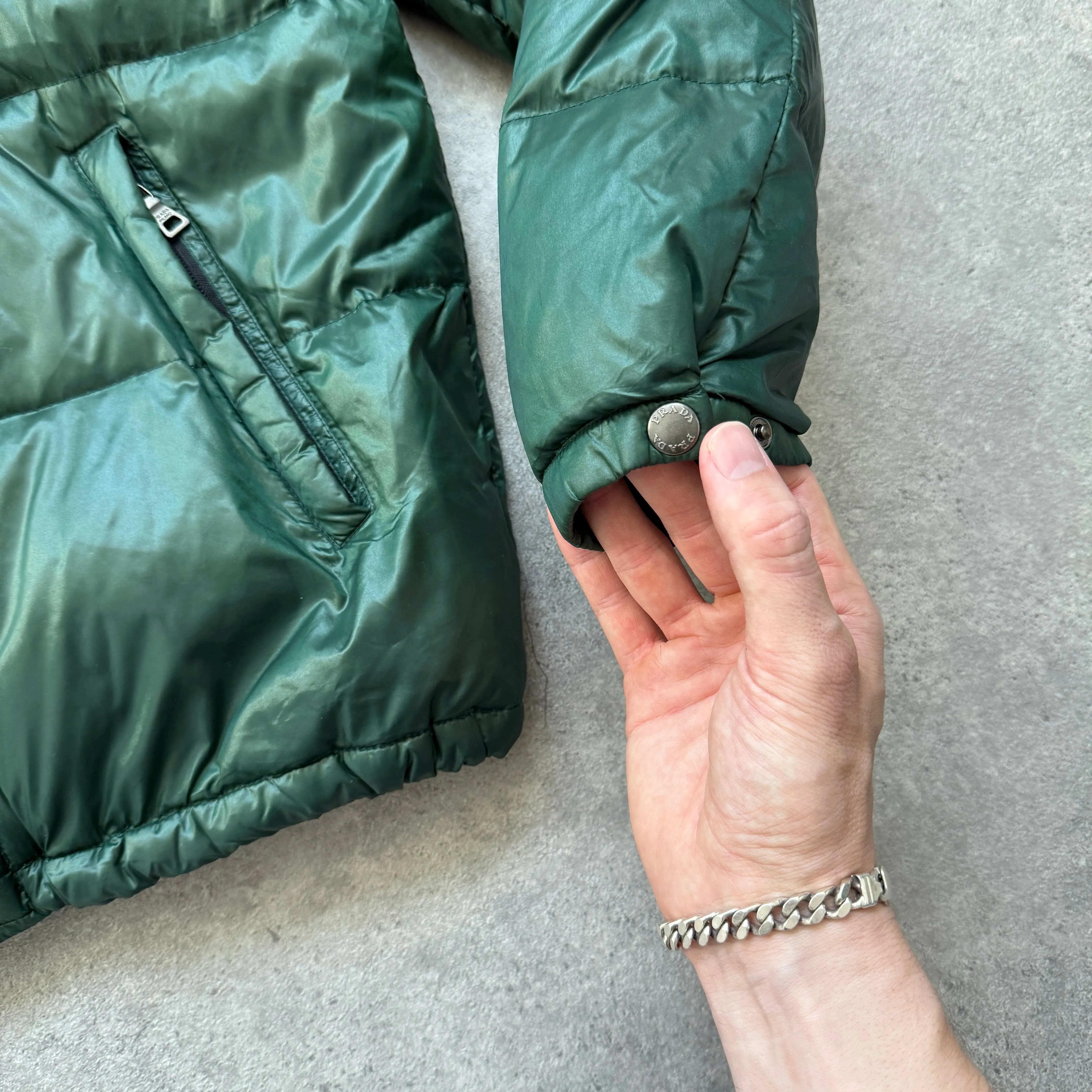 Prada Milano RARE 2011 down fill nylon technical puffer jacket (L)