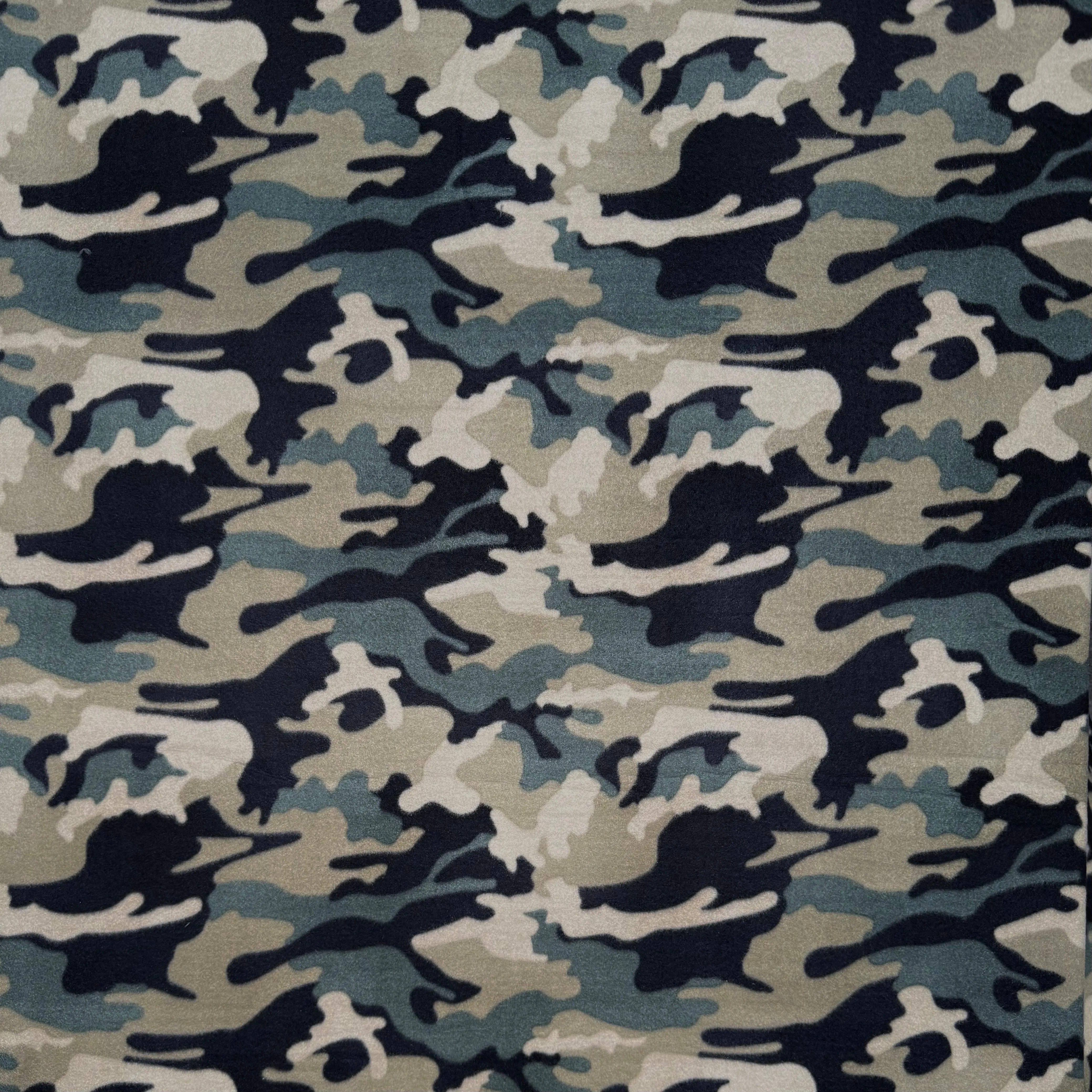 Printed Polar Fleece Camo Olive