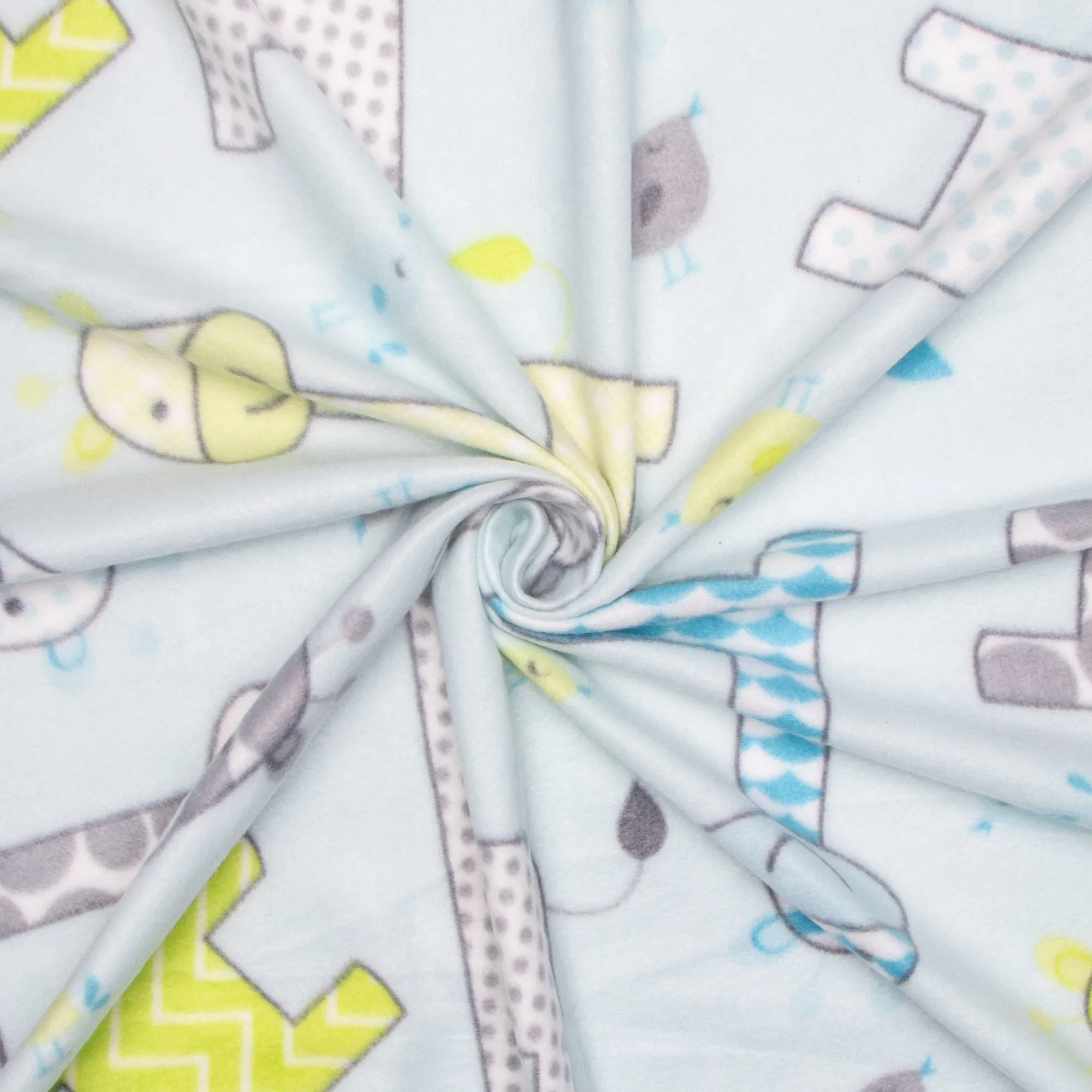 Printed Polar Fleece Giraffe
