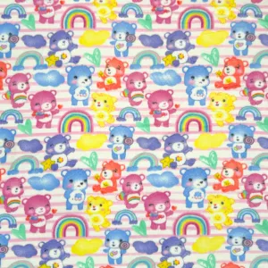 Printed Polar Fleece Rainbow Teddies