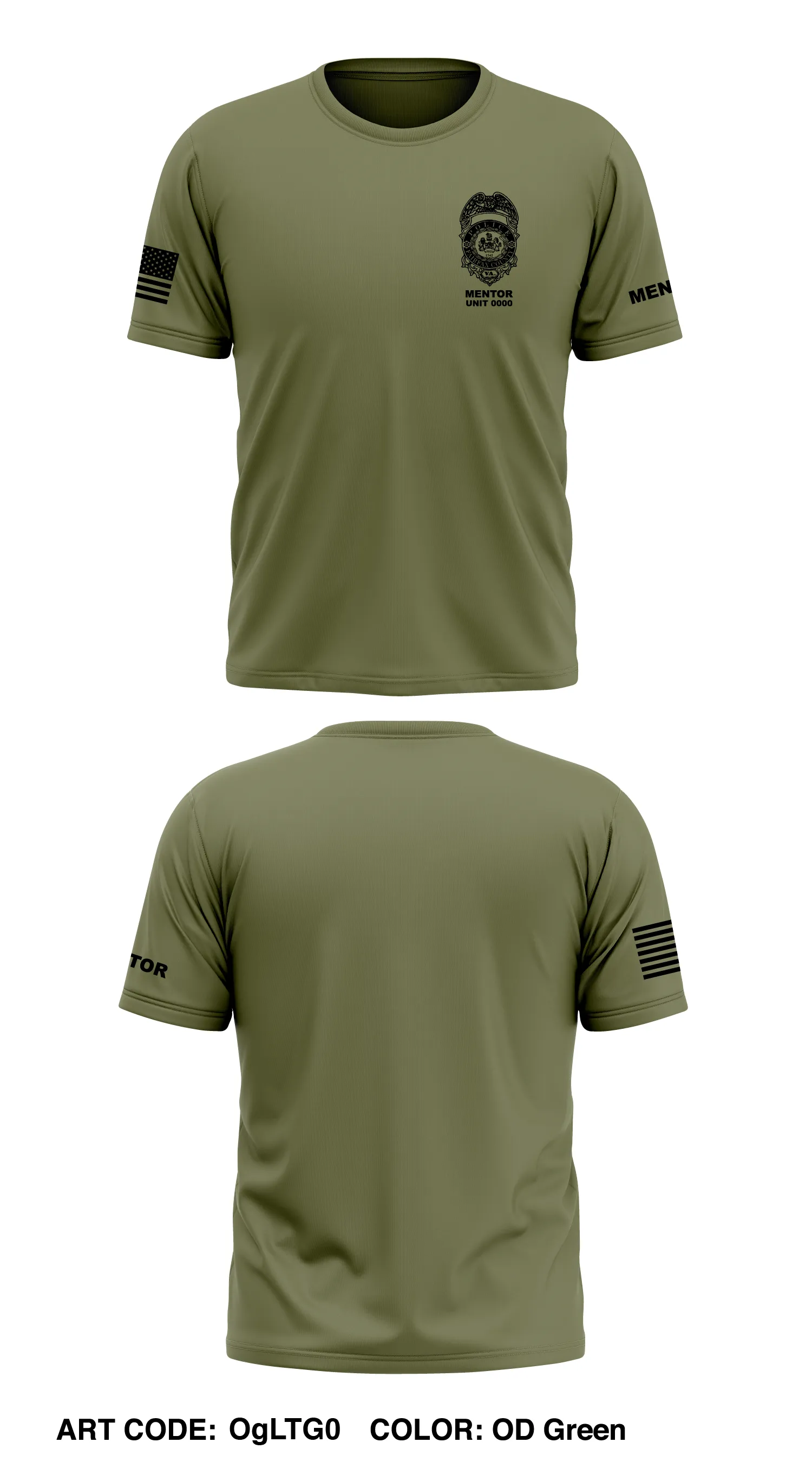 Public Safety Cadet Program Mentor Store 1 Core Men's SS Performance Tee - OgLTG0