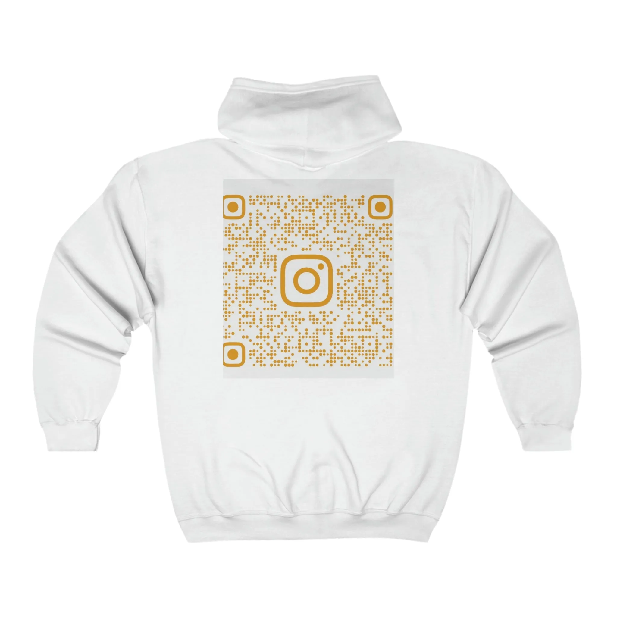 QR Code Full Zip Hooded Sweatshirt