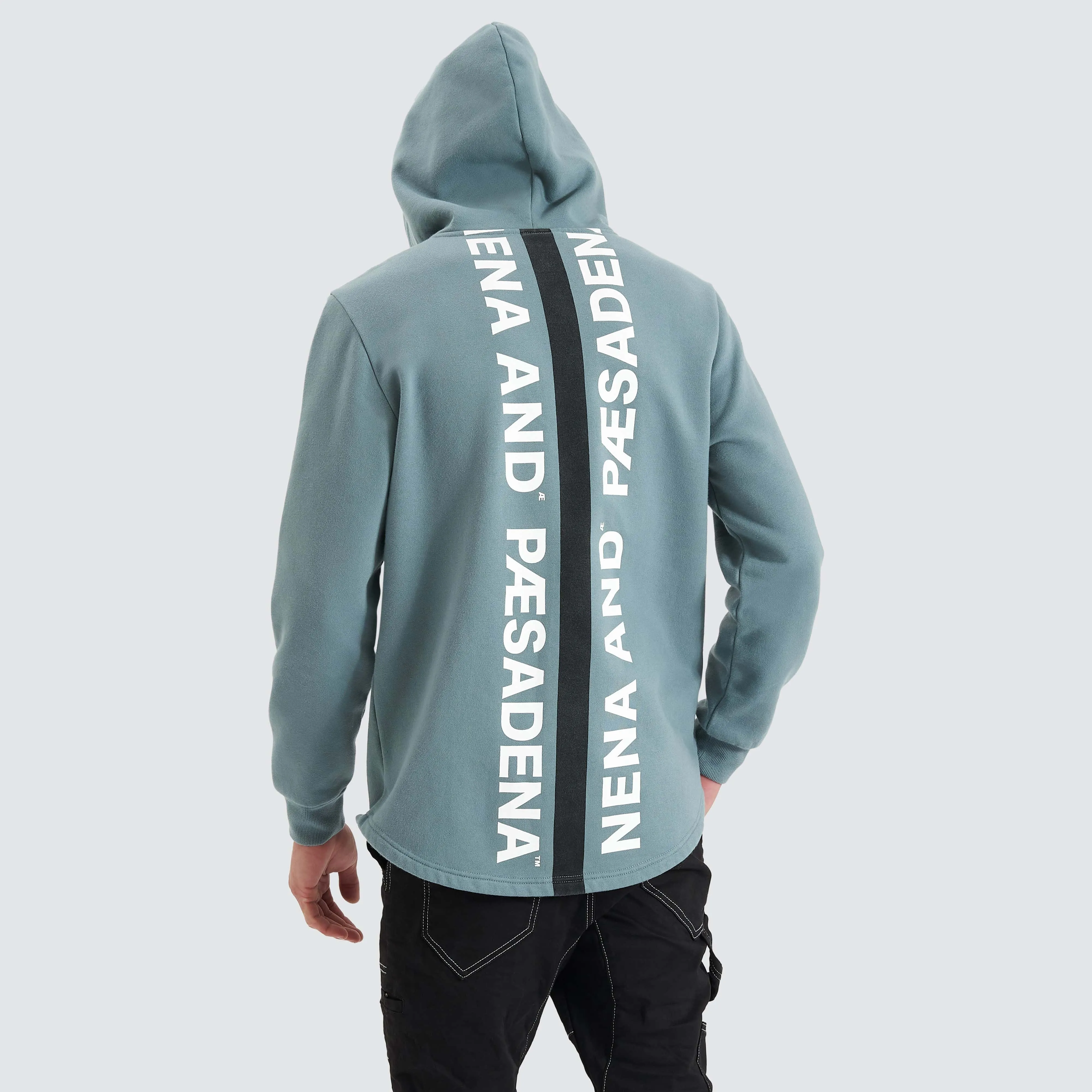 Rectilinear Dual Curved Hoodie Goblin Blue