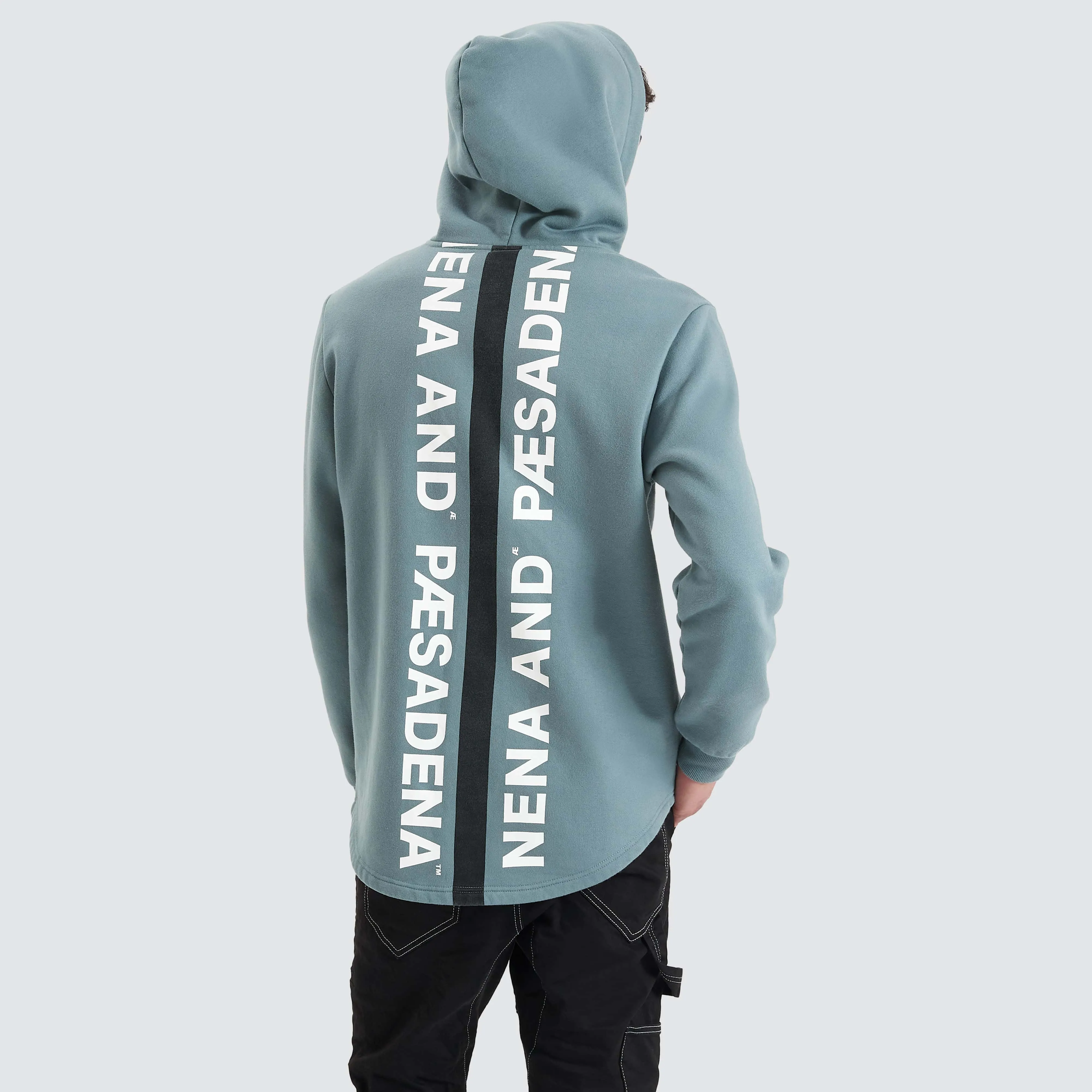 Rectilinear Dual Curved Hoodie Goblin Blue