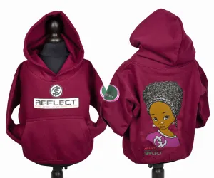 REFLECT Hoodie Girls [BURGUNDY]