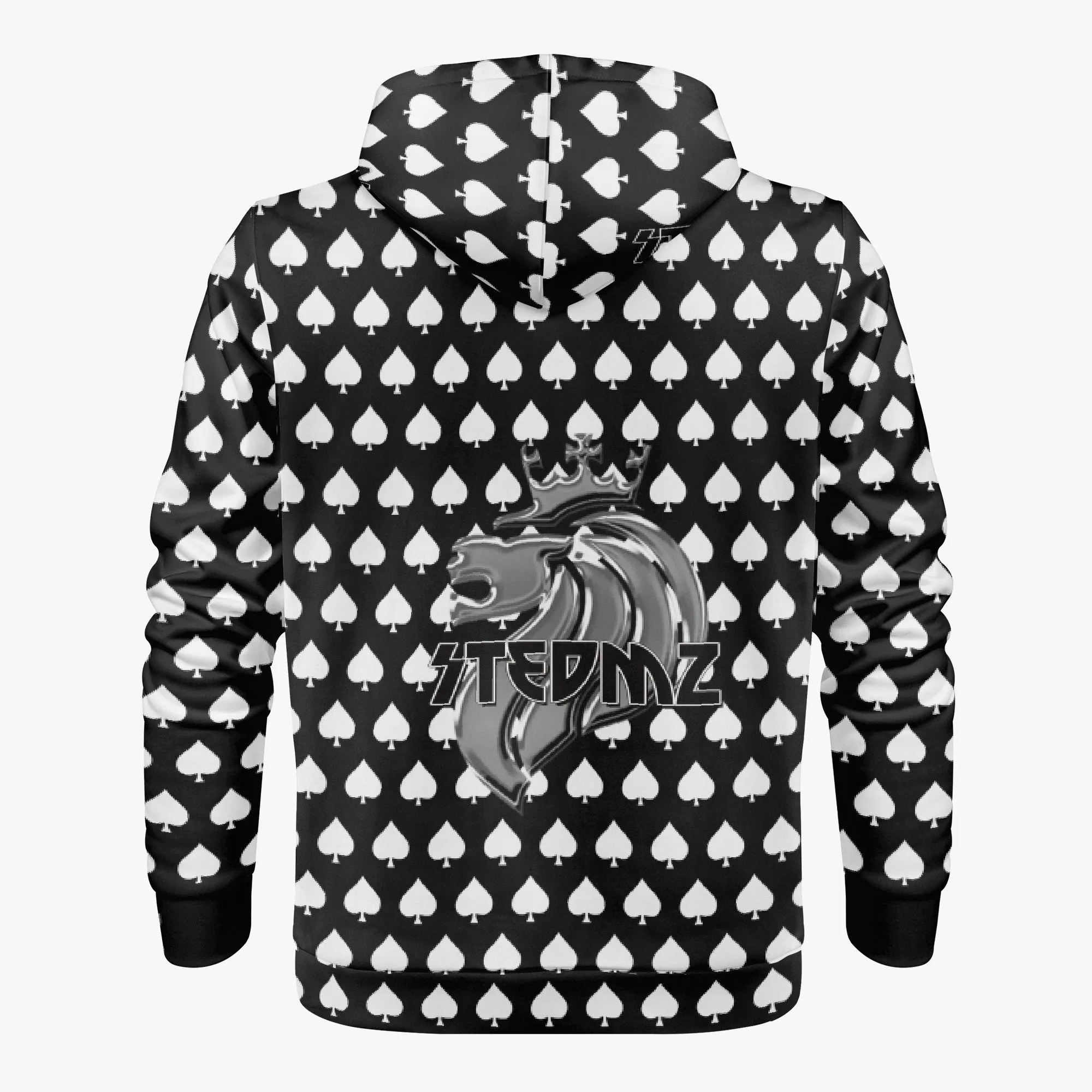 Retro Aces Zip Up Hoodie.