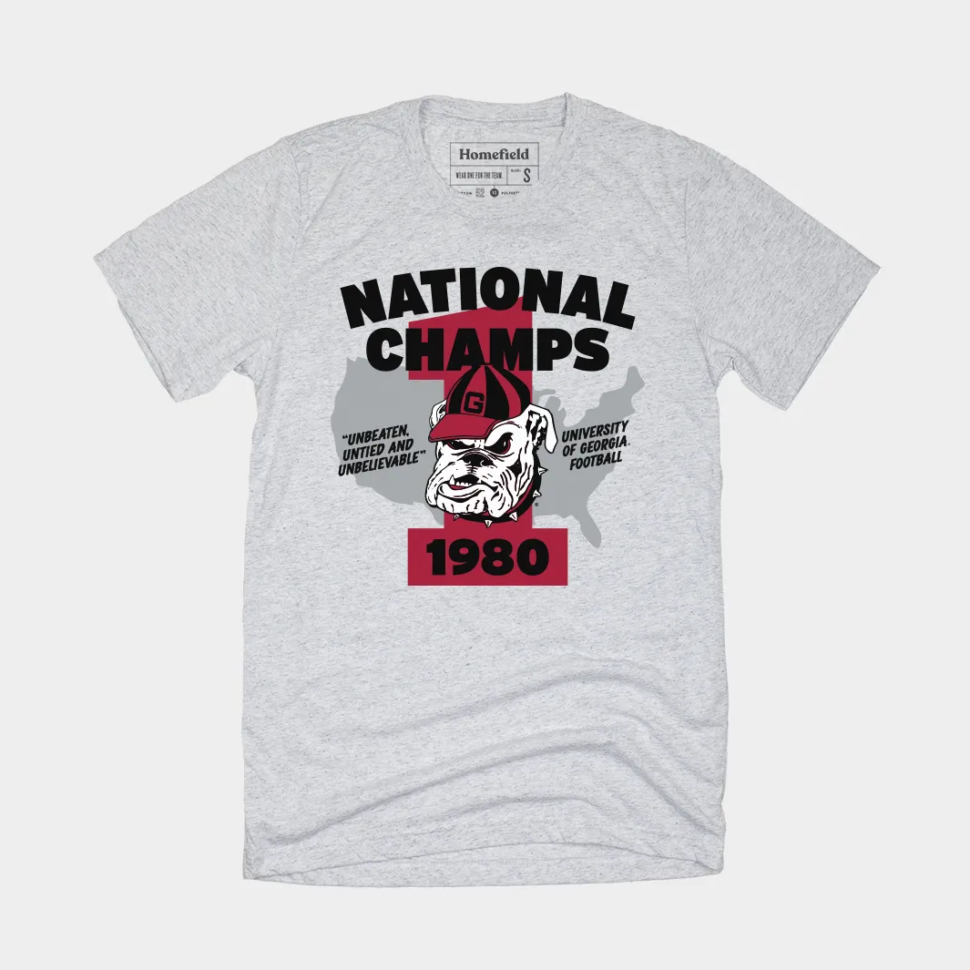 Retro Georgia 1980 National Champs T-Shirt