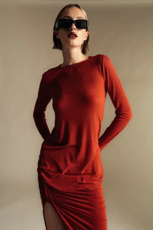 RICK OWENS | RIB LONG SLEEVE T-SHIRT