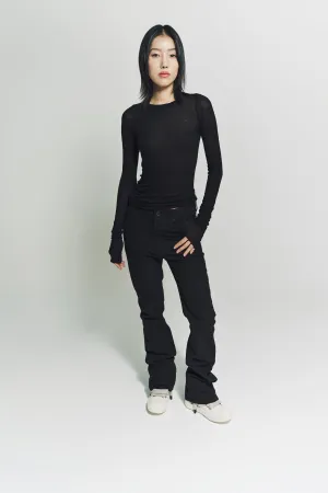RICK OWENS | RIB LONG SLEEVE TEE