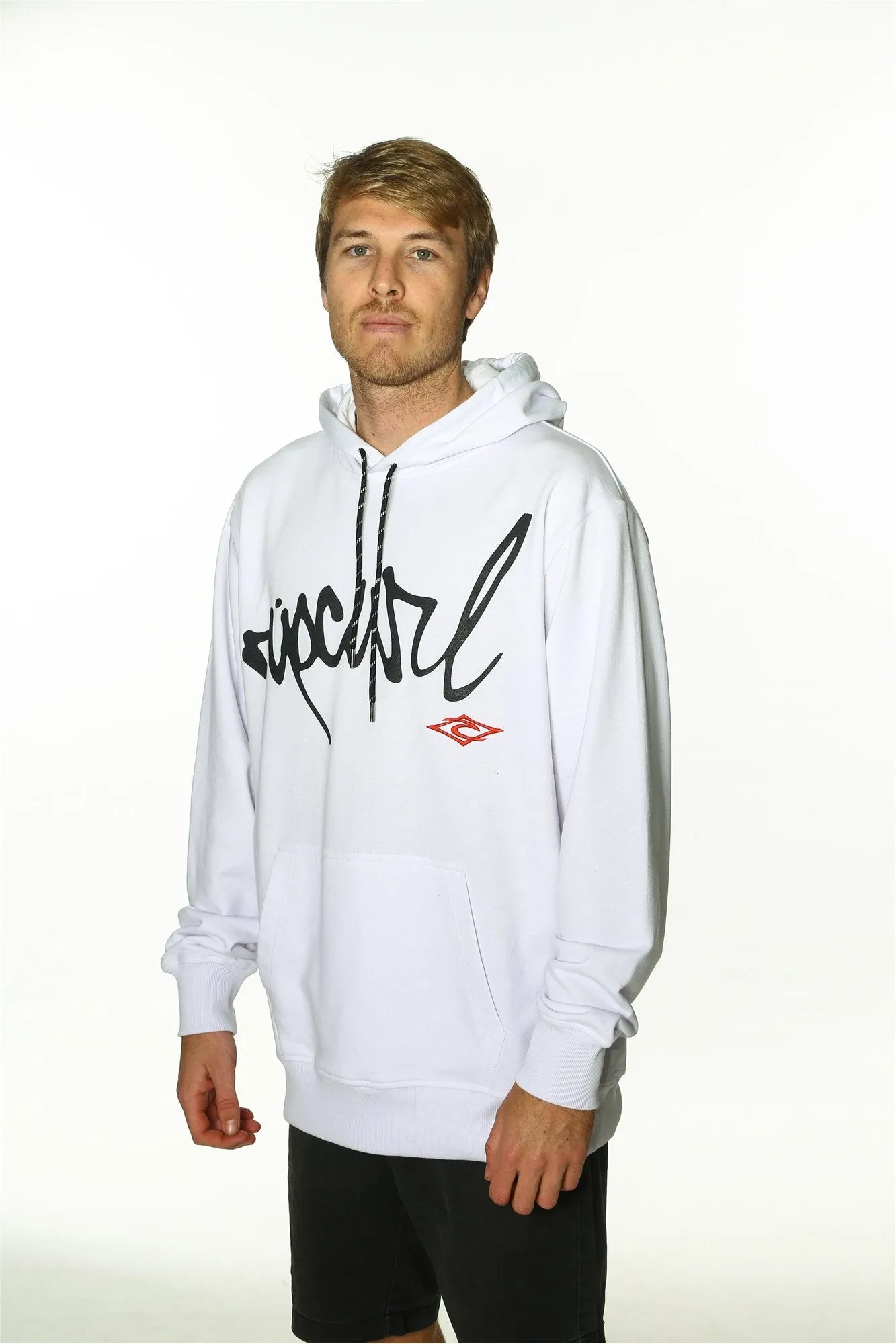 RIP SCRIPT EMBROIDERED HOODIE
