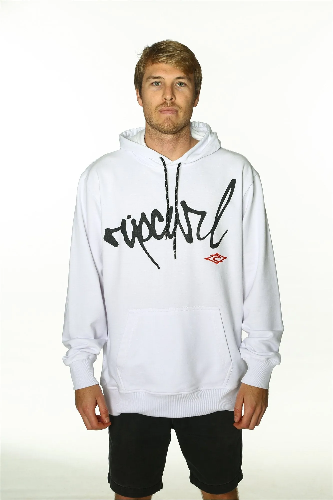 RIP SCRIPT EMBROIDERED HOODIE