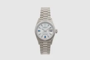 Rolex Platinum Oyster Perpetual Datejust Sapphire Dial 1999