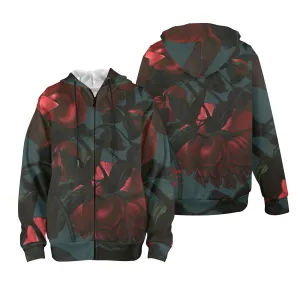 Roses Women's Fleece Full-Zip Hoodie