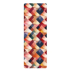 Rubber Yoga Mat- Parisian Harlequin Pattern