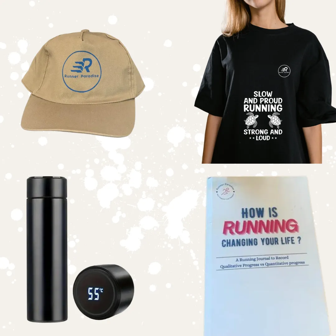 Runner Paradise Bundle: T-Shirt - Water Bottle Journal - Hat